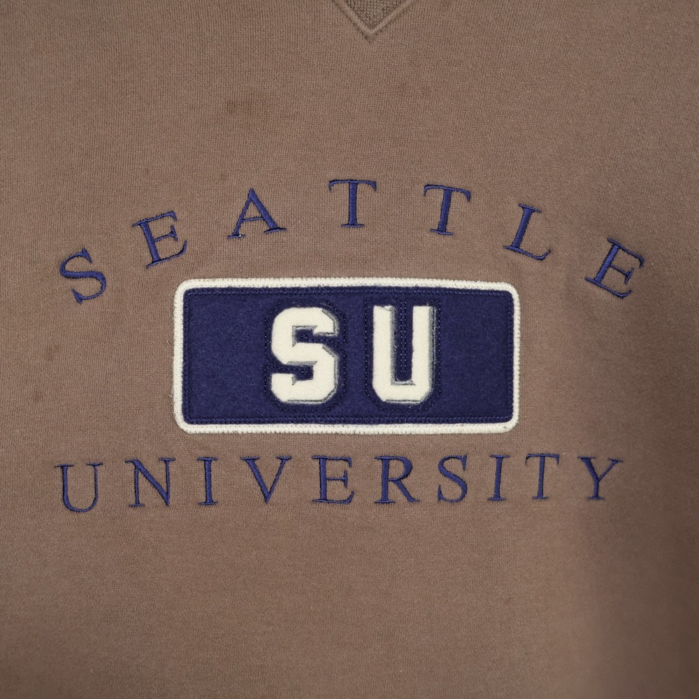 Vintage Seattle University Jansport Sweatshirt‎ Size Medium Brown Crewneck - Picture 2 of 11